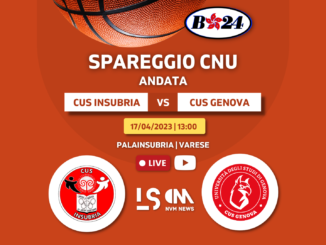 Live Game CUS Insubria CUS Genova Basket CNU
