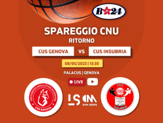 Live Game CUS Insubria CUS Genova Basket CNU Ritorno