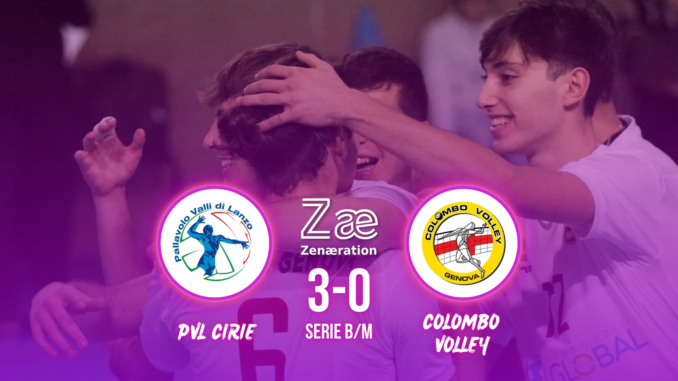 PVL Cirié vs Colombo Volley 3-0