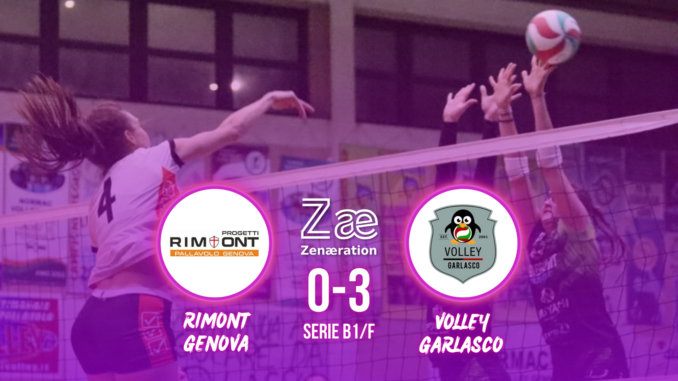 Rimont Genova vs Volley Garlasco 0-3